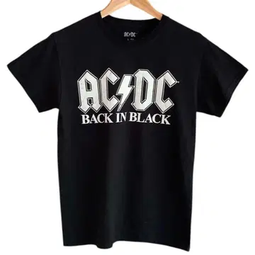 AC/DC BACK IN BLACK US USED 공식 밴드 티셔츠/S