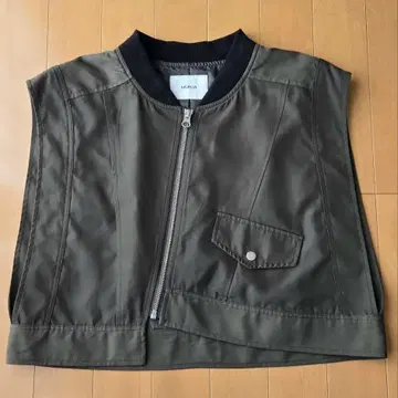 MURUA 크롭 MA-1 베스트 카키 베스트