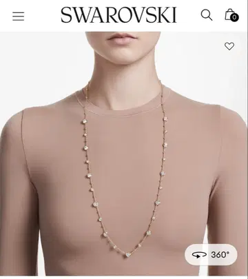 SWAROVSKI 롱 목걸이