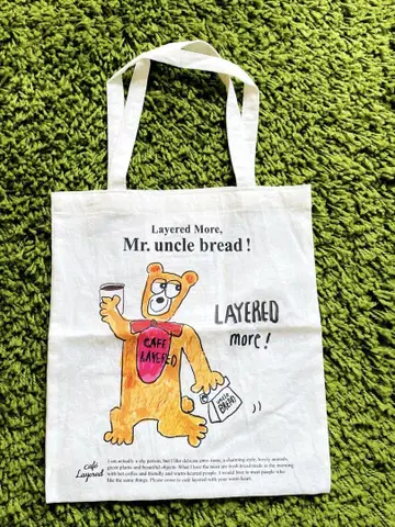 한국 cafe Layered 카페 레이어드 에코백 S