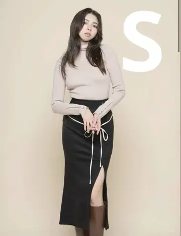 andmary Ribbon mermaid skirt Black S