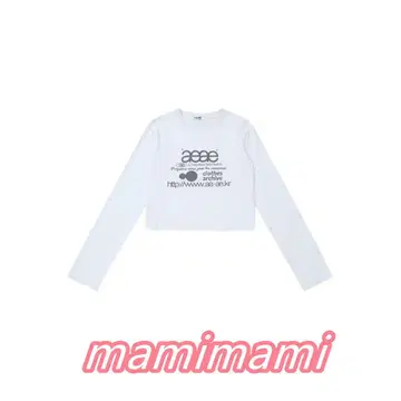 aeae 화이트 긴팔 T셔츠