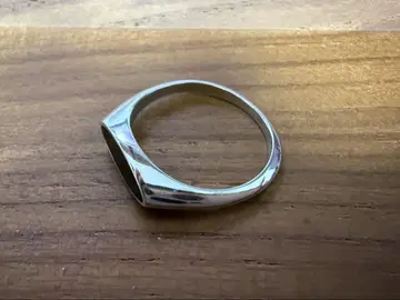 OX JEWELRY Oval Ring 실버 x 오닉스 19호