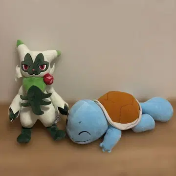 냐로테 꼬부기(제니카메) 봉제 인형 세트