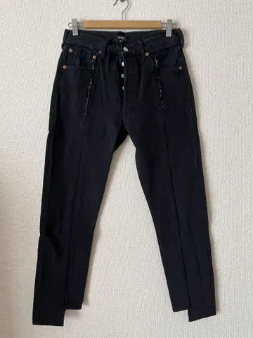 블랙 스키니 데님