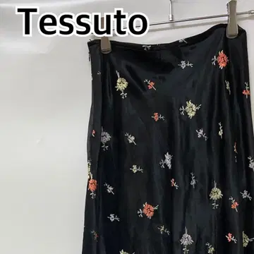 Tessuto 롱 스커트 플리츠 스커트 플레어 스커트 [CB389]
