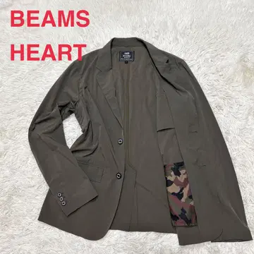 BEAMS HEART 스트레치 테일러드 재킷 워셔블 L