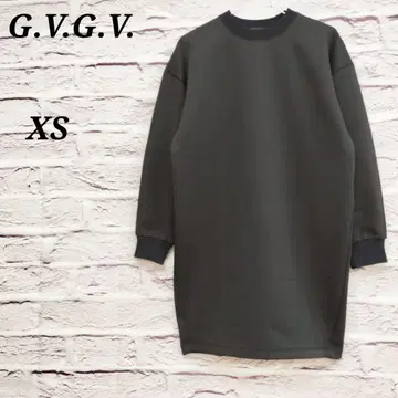 G.V.G.V [XS] 드라이 맨투맨 긴팔 원피스 오버사이즈
