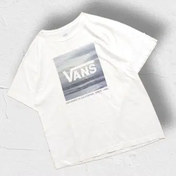 해외 기획 VANS 반스 크루넥 티셔츠 반팔 컷소 반팔 화이트