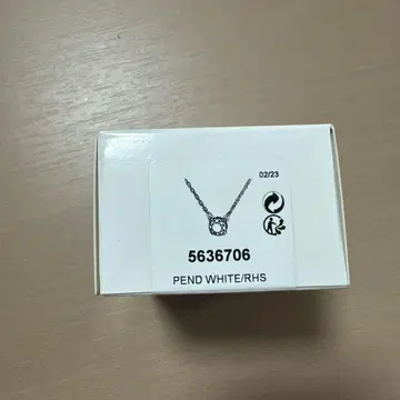 SWAROVSKI 펜던트 목걸이 화이트 5636706