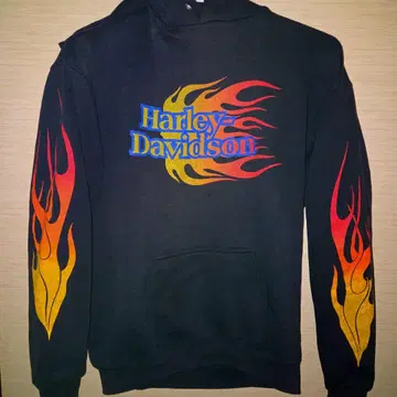 Harley-Davidson 90~00년대 파이어 패턴 후드티