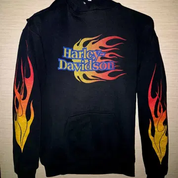 Harley-Davidson 90~00년대 파이어 패턴 후드티