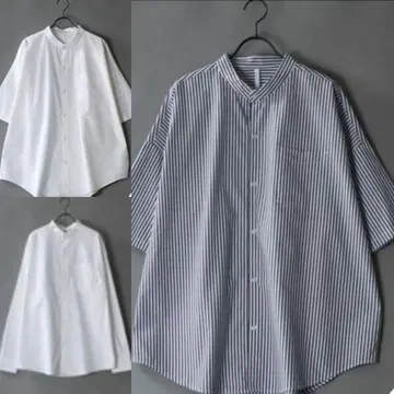 코튼 100% 오버 사이즈 셔츠 L 사이즈