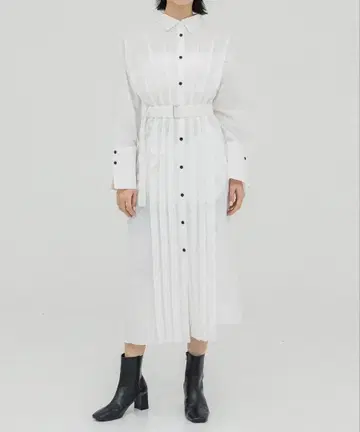 유나이티드 도쿄 셔츠 원피스 롱 원피스 턱