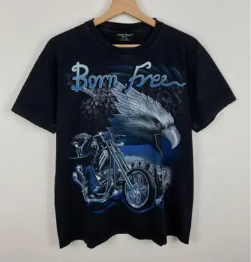 Born To Ride Free 티셔츠 블랙 XL