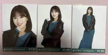 노기자카46 이와모토 렌카 브로마이드 가죽 x 니트 원피스 컴프