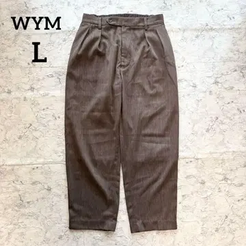 [WYM] 위므 바이 리도무 턱 테이퍼드 팬츠 브라운 L 루즈핏