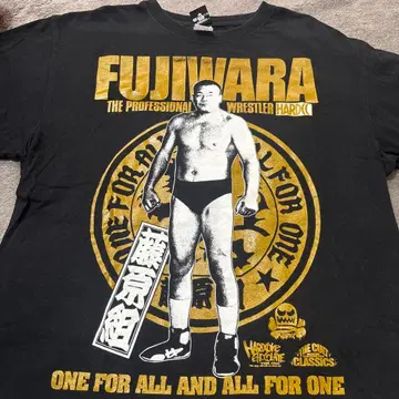 하드코어 초콜릿 후지와라 요시아키 ONE FOR ALL 블랙 XL