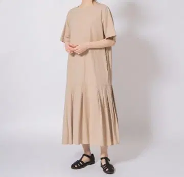 TUTIE. 츠치에 리오셀 코튼 롱 원피스 티셔츠 넉넉한 핏
