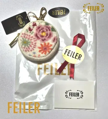 FEILER 이하나쿠카 원형 파우치 아이보리