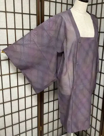 C358 순수 실크 여름용 얇은 외투 컨디션 최상 기모노