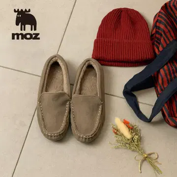 moz (모즈) Balancoire 퍼 모카신 카키 M(23.0~