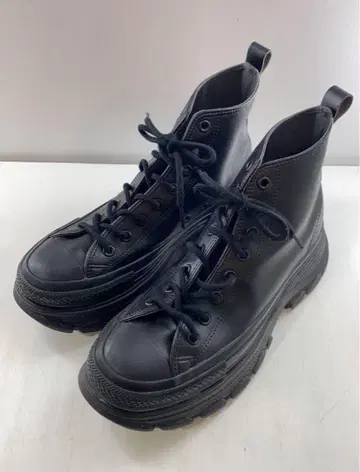 컨버스 통굽 가죽 부츠 트렉 웨이브 28cm 블랙 남성용
