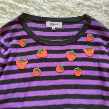 소니아 리키엘 SONIARYKIEL 코튼 니트 이치고 보더 40