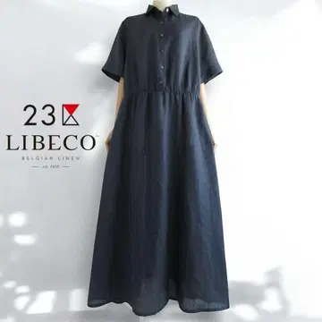 빅 사이즈 46 23구 x LIBECO 롱 린넨 셔츠 원피스