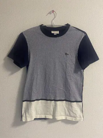 LACOSTE 체크 무늬 티셔츠