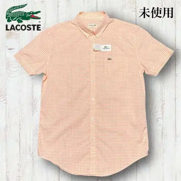 LACOSTE SLIM FIT 반팔 셔츠 버튼 다운 택 포함 미사용