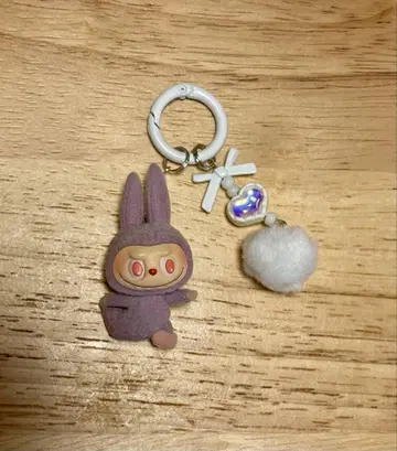 라부부 요가 키링 연보라