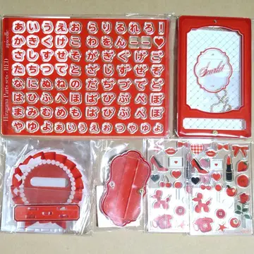 후쿠야 캐릭터 복권 이름 커스텀 Red 아크릴 프레임 스칼렛