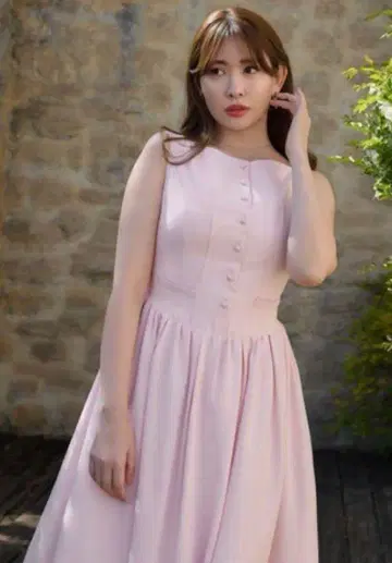 herlipto Deauville 개더 롱 드레스 S