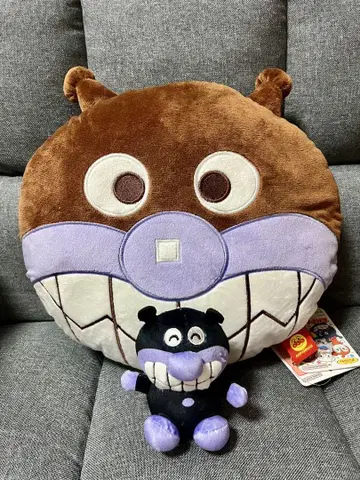 세균맨 얼굴 모양 쿠션 & 키링