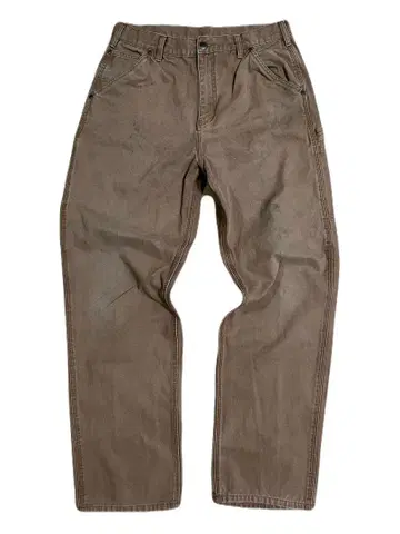 구제 GRAVEL GEAR 덕 원단 페인터 팬츠 W34 x L34 브라운