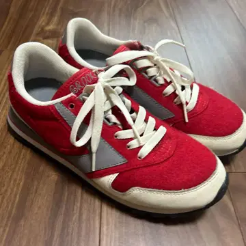 BROOKS 남성용 스니커즈 25.5cm 레드 빨간색
