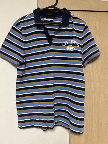 LACOSTE 스트라이프 피케 셔츠 레귤러 핏