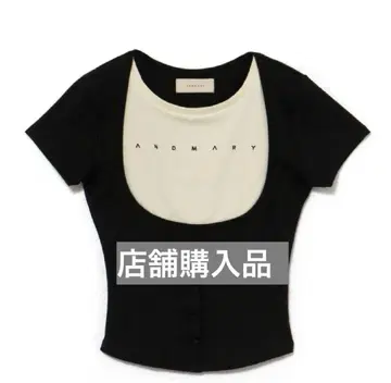 ANDMARY logo tops Black