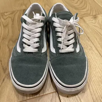 VANS 올드스쿨 스웨이드 로우컷 스니커즈 그린 24.0cm