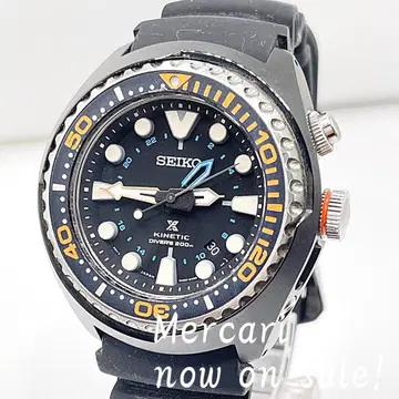 작동/새상품급 SEIKO 세이코 키네틱 남성용 손목시계 5M85-0AB0