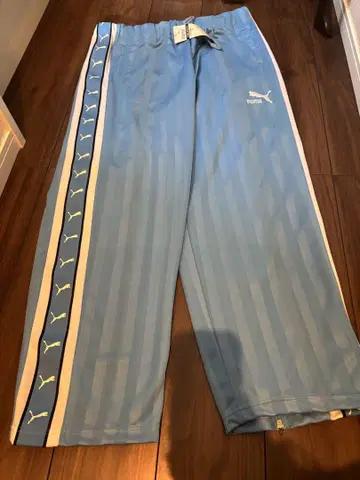 새상품 PUMA 푸마 스트라이프 저지 팬츠
