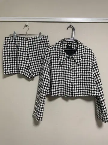 ZARA 하운드투스 패턴 셋업