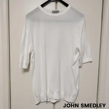 JOHN SMEDLEY 니트 티셔츠 흰색 화이트