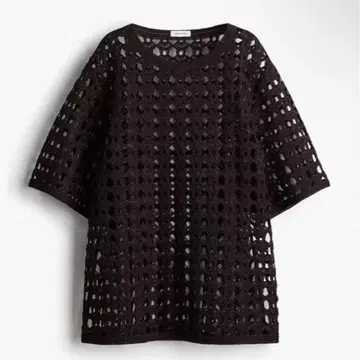 H&M 메쉬 짜임 반팔 튜닉