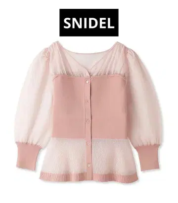 SNIDEL 시스루 니트 택 포함 새 상품