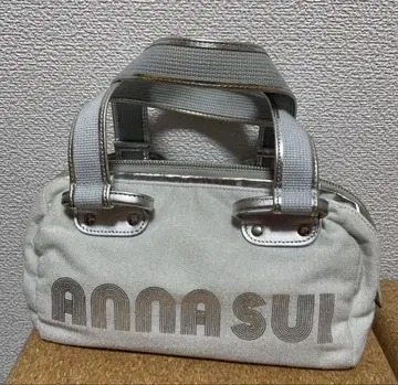 안나수이 ANNA SUI 로고 보스턴 백 실버 미니