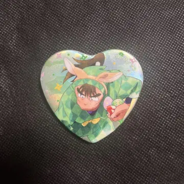 닌타마 란타로 난자타운 나카자이케 쵸지 하트 캔뱃지