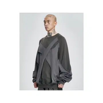 【AJO AJOBYAJO】24FW★ Paneled Washed Sweatshirt AJOBYAJO】Paneled Washed Sweatshirt | OUR BRAND,AJOBYAJO