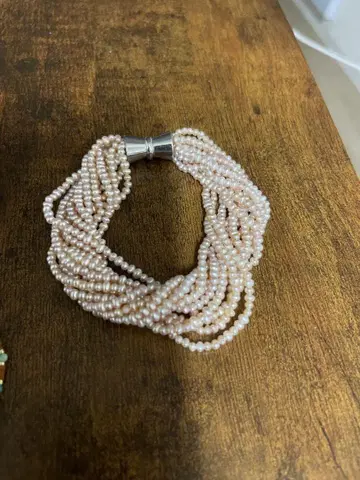 담수 진주 핑크 팔찌